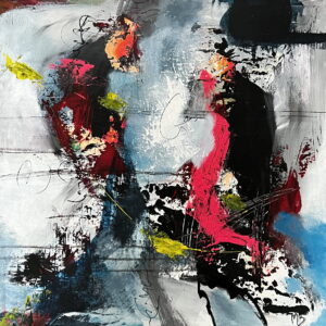 Abstrakt - Akrylmaleri 40x40 cm