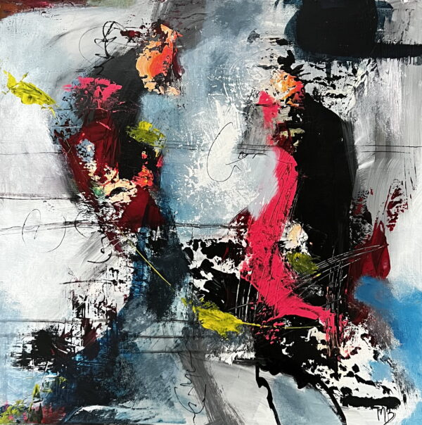 Abstrakt - Akrylmaleri 40x40 cm