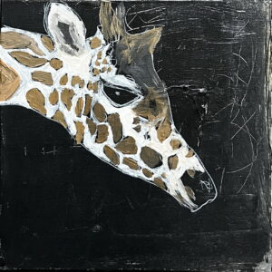 Giraffen Riffi - Akrylmaleri 40x40 cm