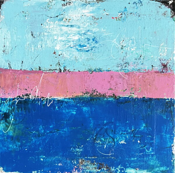 Blå himmel- Akrylmaleri 40x40 cm